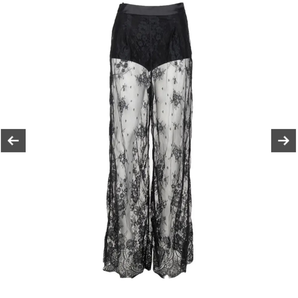 Unravel Project Wide Leg Lace Pants